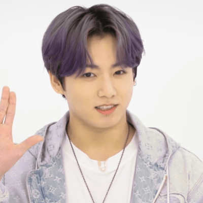 BTS member Jungkook delivers the Vulcan hand salute on The Late Show with Stephen Colbert