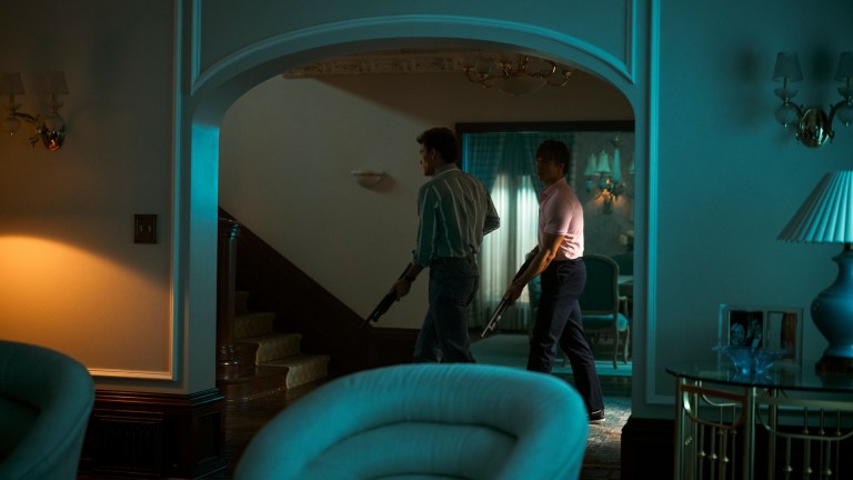 Monsters: The Lyle And Erik Menendez Story. (L to R) Cooper Koch as Erik Menendez, Nicholas Chavez as Lyle Menendez in episode 201 of Monsters: The Lyle And Erik Menendez Story.